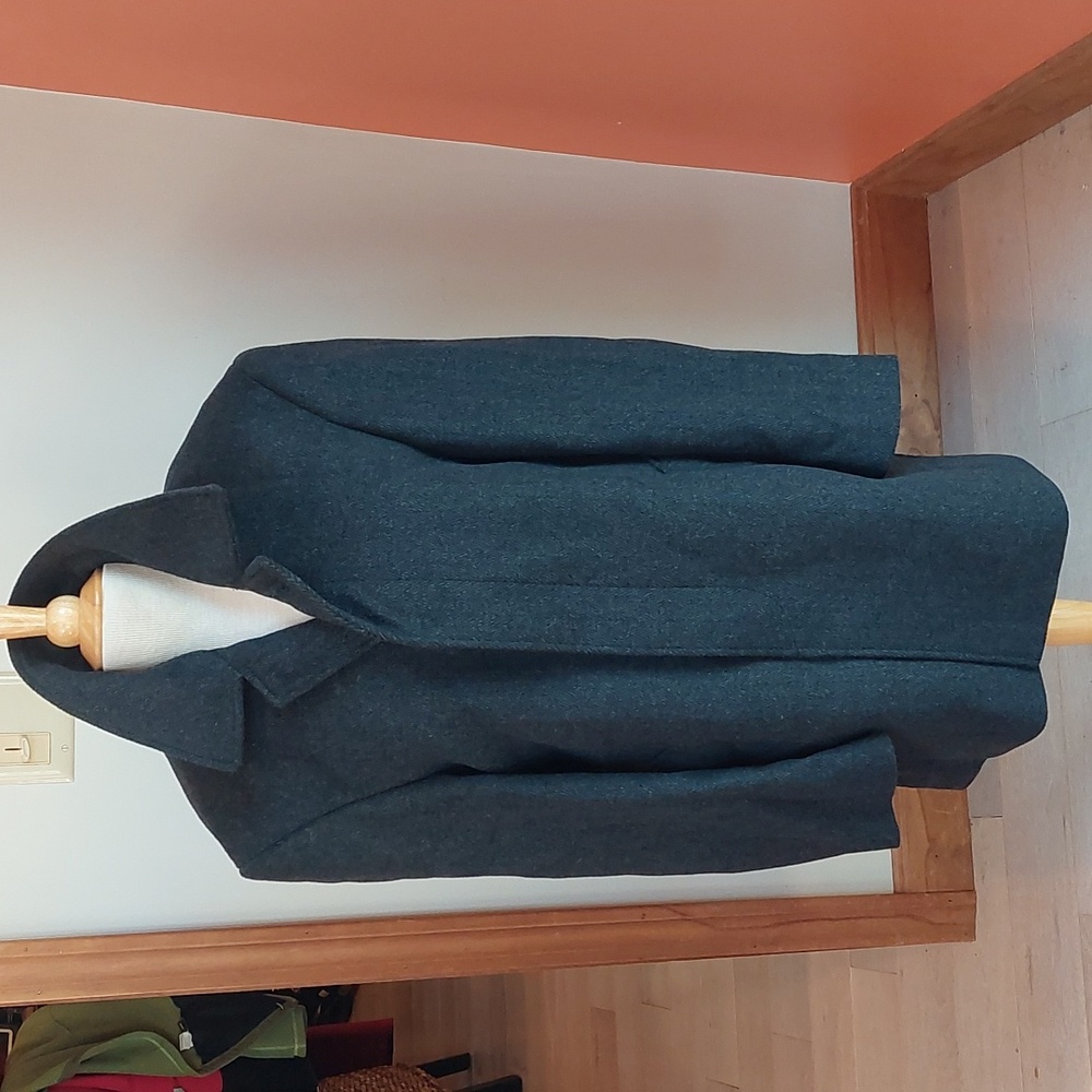 Men's Charcoal Grey Ralph Lauren wool coat size M